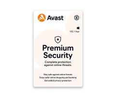 Avast Premium Security for PC (1 User, 1 Year) Activation Key (Email Delivery)