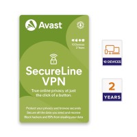Avast SecureLine VPN for PC (10 Devices | 2 Year) Email Delivery