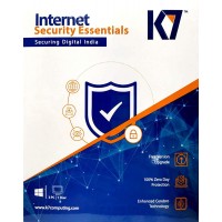 K7 Internet Security Essentials  (1 User, 1 Year) Activation Key (Email Delivery)