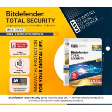 Bitdefender Total Security (1 User, 2 Year) Multi Device Key